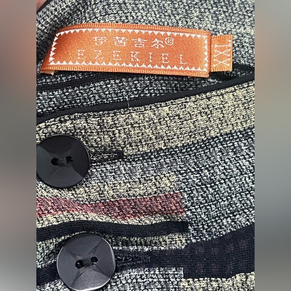 Ezekiel Women’s Wide-Leg Pants XXL Geometric Print High-Waist Flowy Trousers - Picture 3 of 11